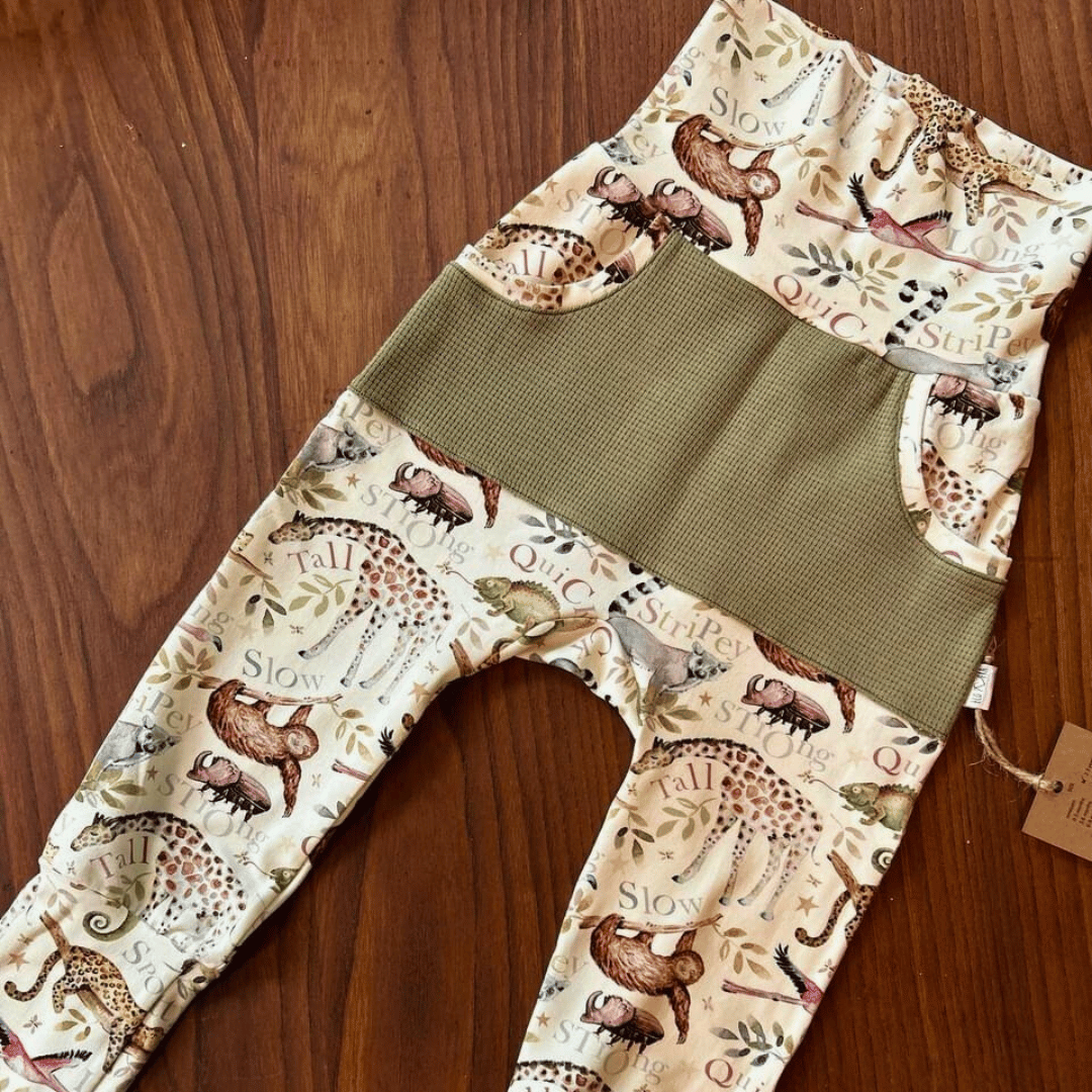 Grow with Me Pants - Animal Kingdom