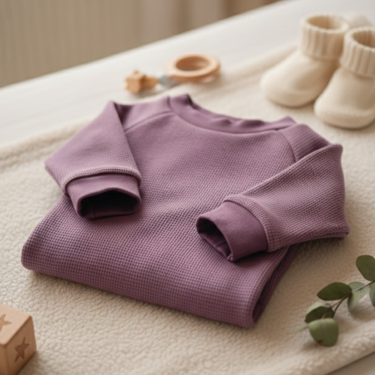 Old Lilac Waffle Sweatshirt