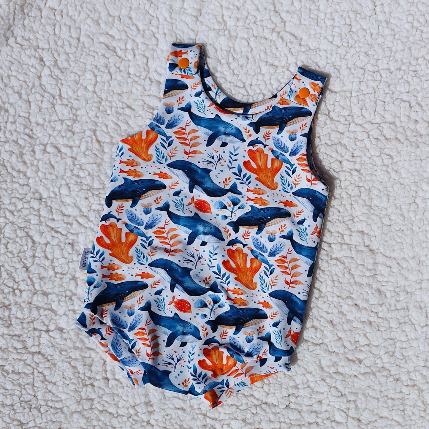 Short Summer Romper - Underwater
