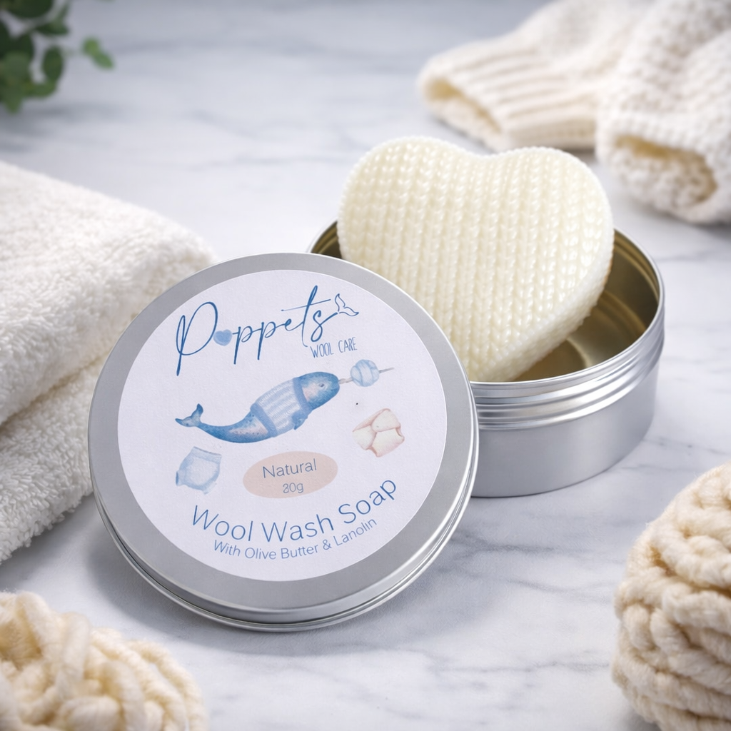Poppets Wool Wash Soap - Natural