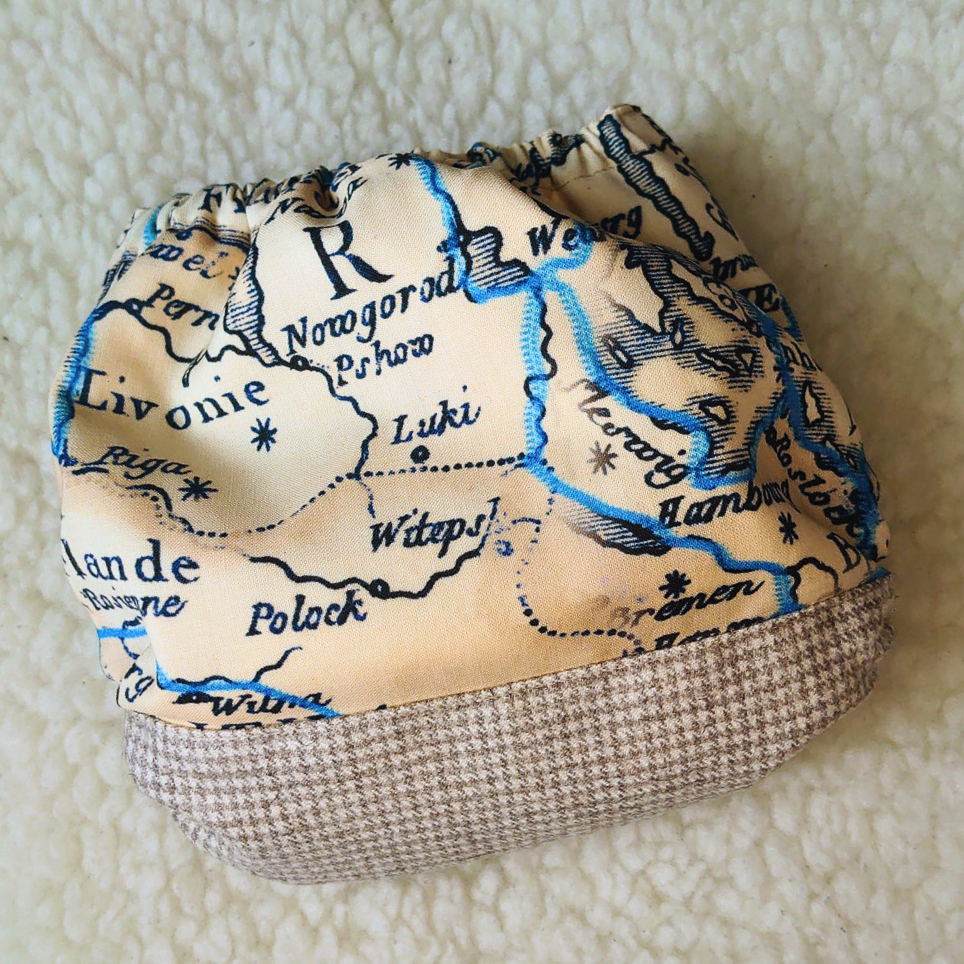 Medieval map wool wrap