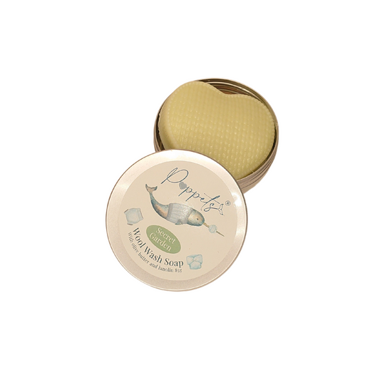 Poppets Wool Wash Soap - Secret Garden