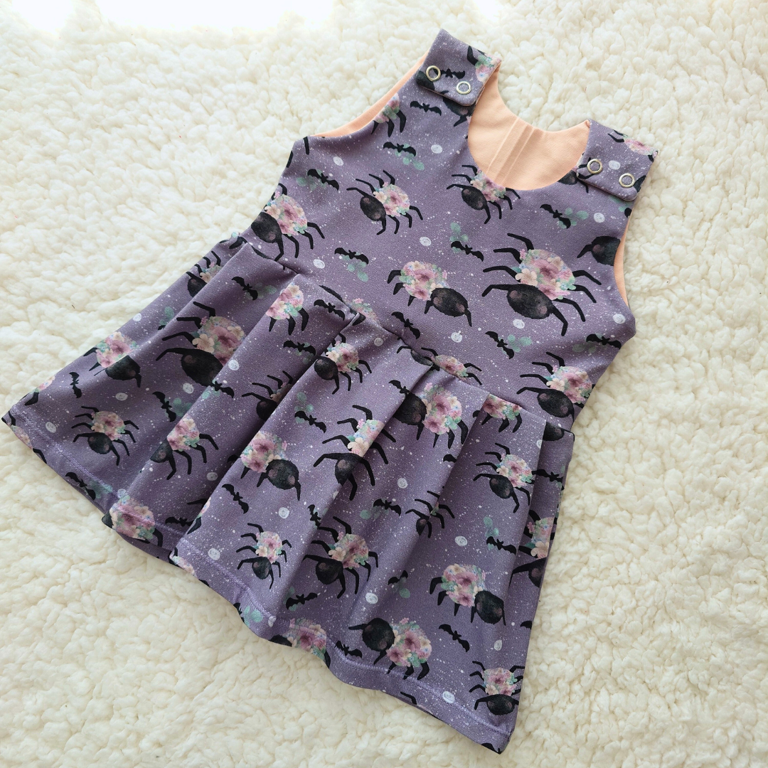 Blooming Spiders Pinafore Dress