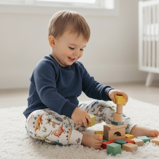 Blue Waffle Jersey Jumper