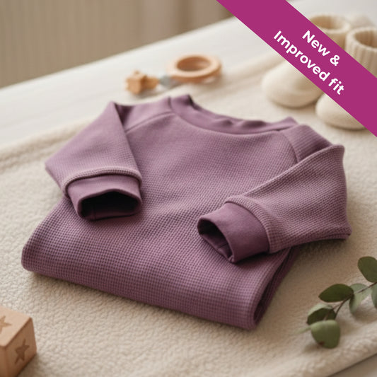 Old Lilac Waffle Sweatshirt