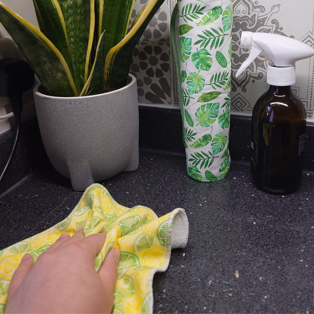 Reusable Kitchen Towel - Green/Yellow