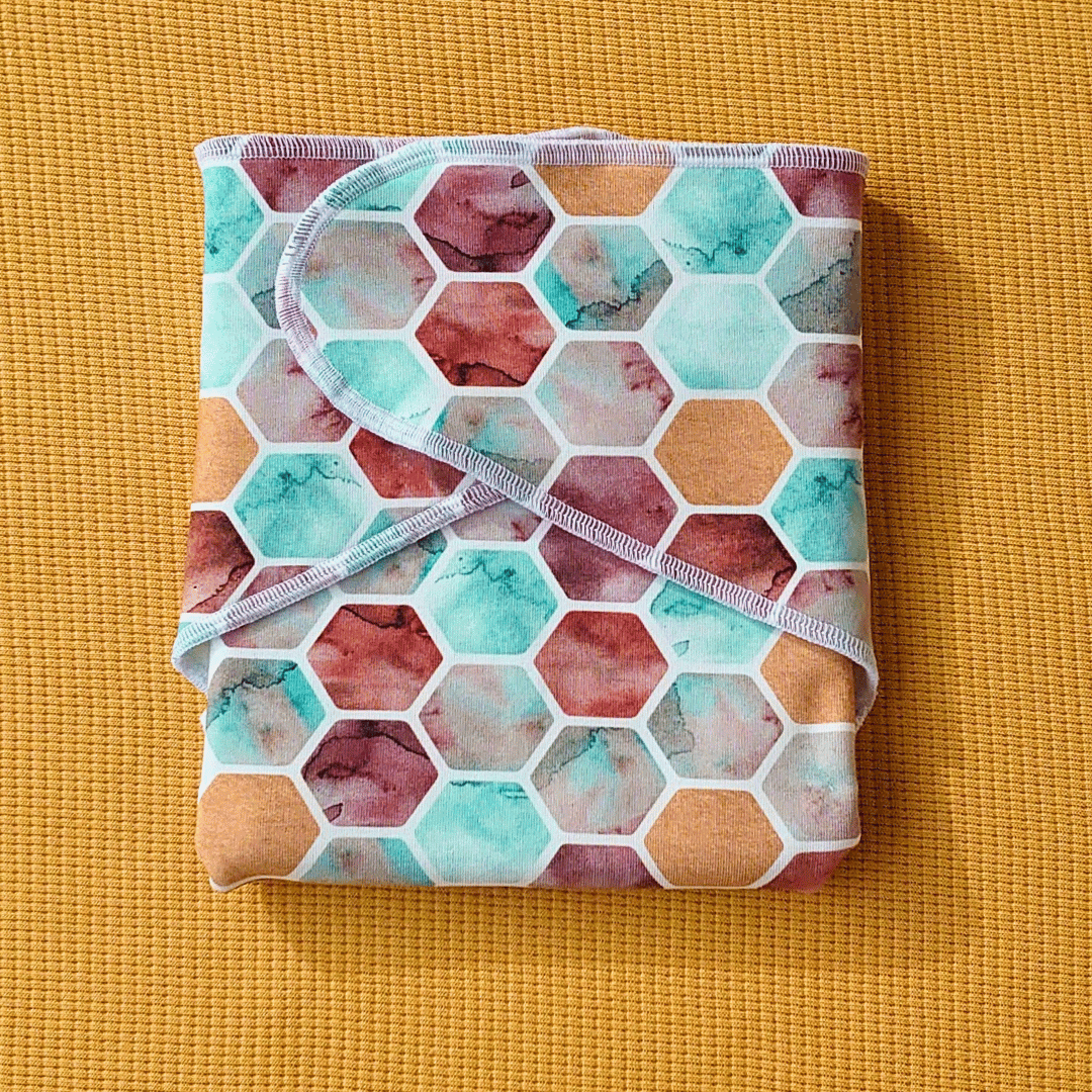 Pre flat Cotton/Bamboo - Hexagon