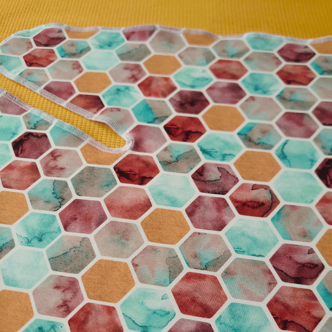 Pre flat Cotton/Bamboo - Hexagon