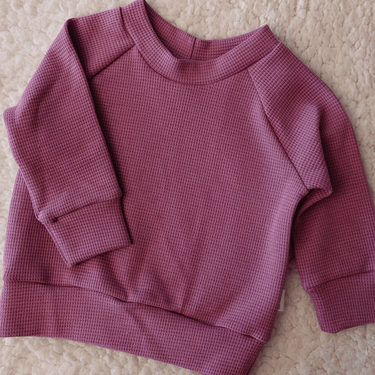 Old Lilac Waffle Sweatshirt