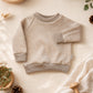 Beige Melange Waffle Jumper