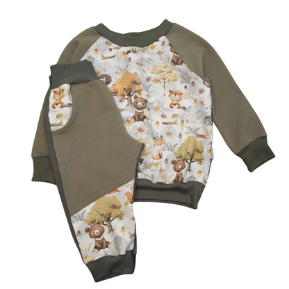 Trendy Toddler Tracksuit - Woodland Animals